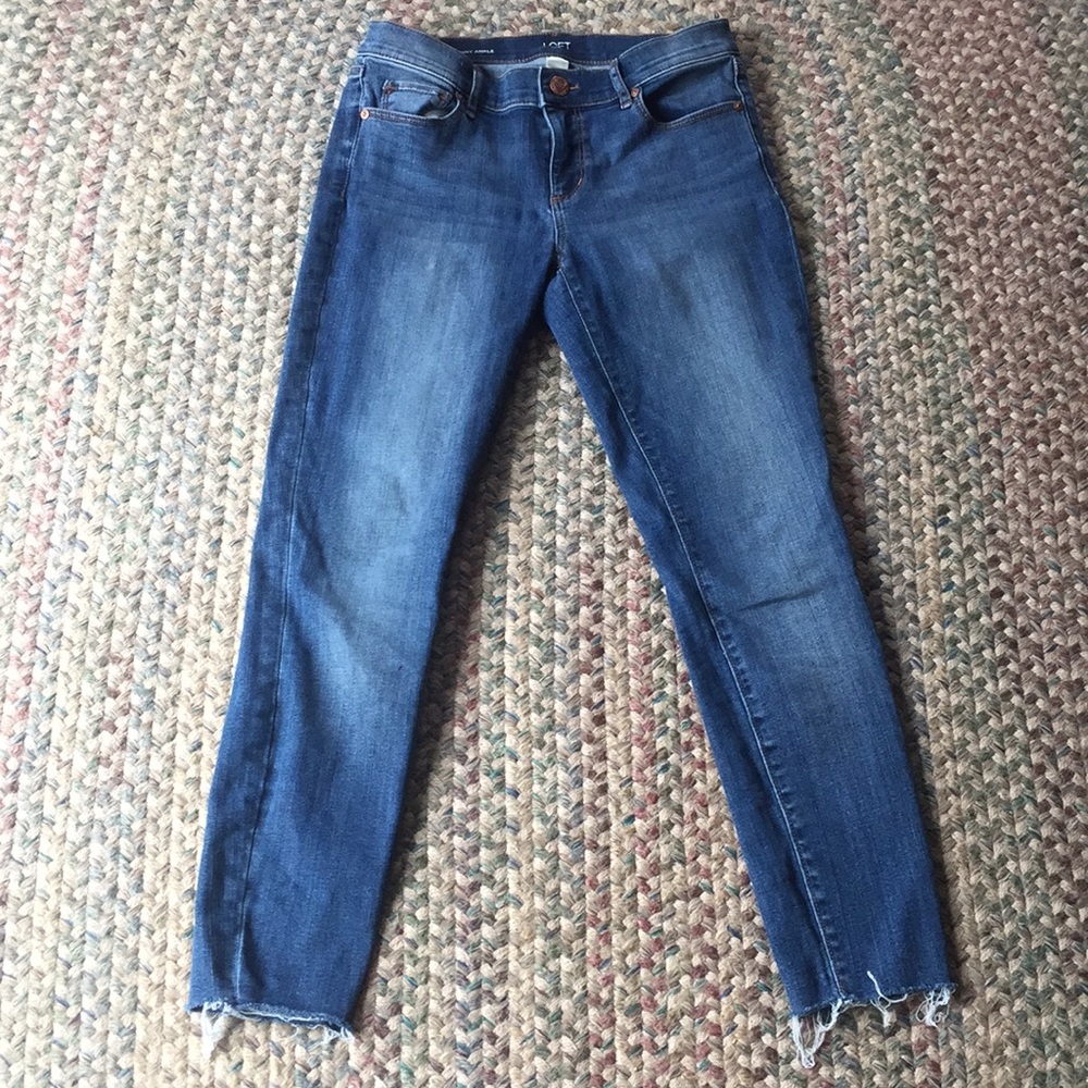 Medium wash blue jeans from Loft
